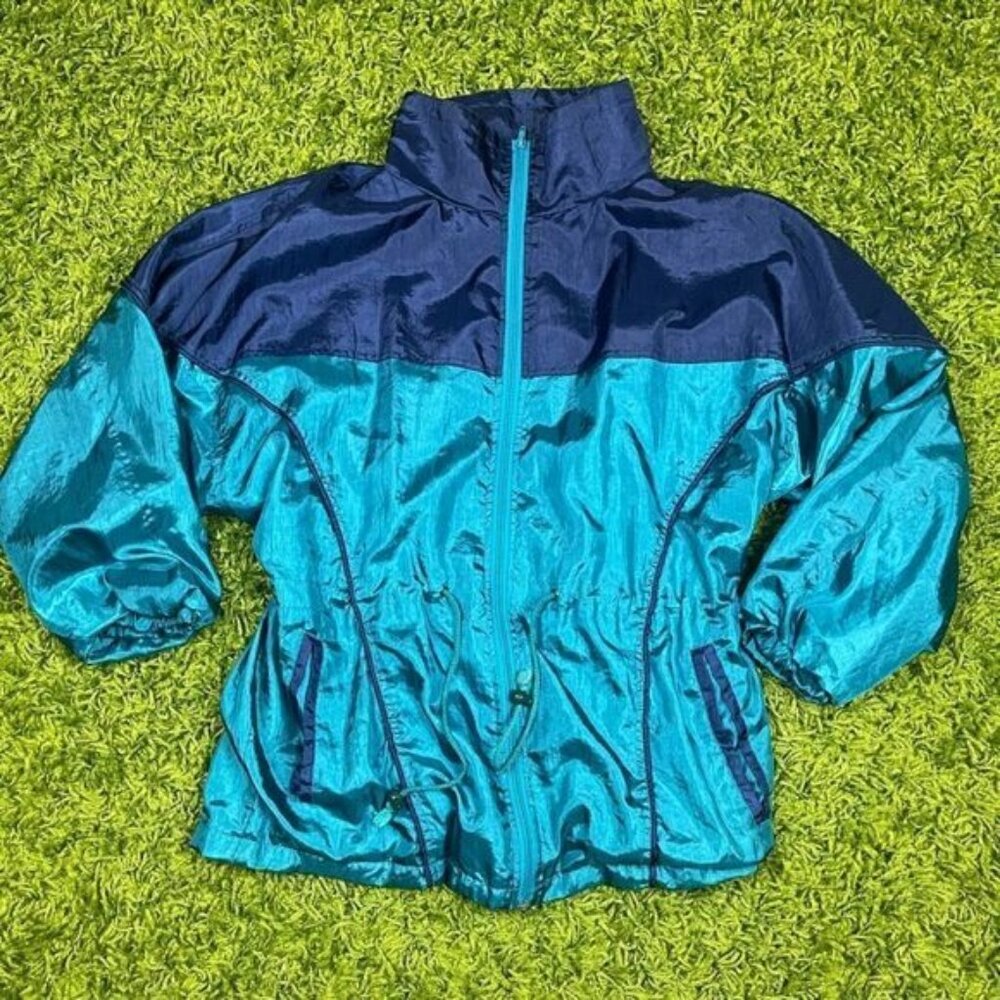 Vintage Jacket Windbreaker 80s Shiny